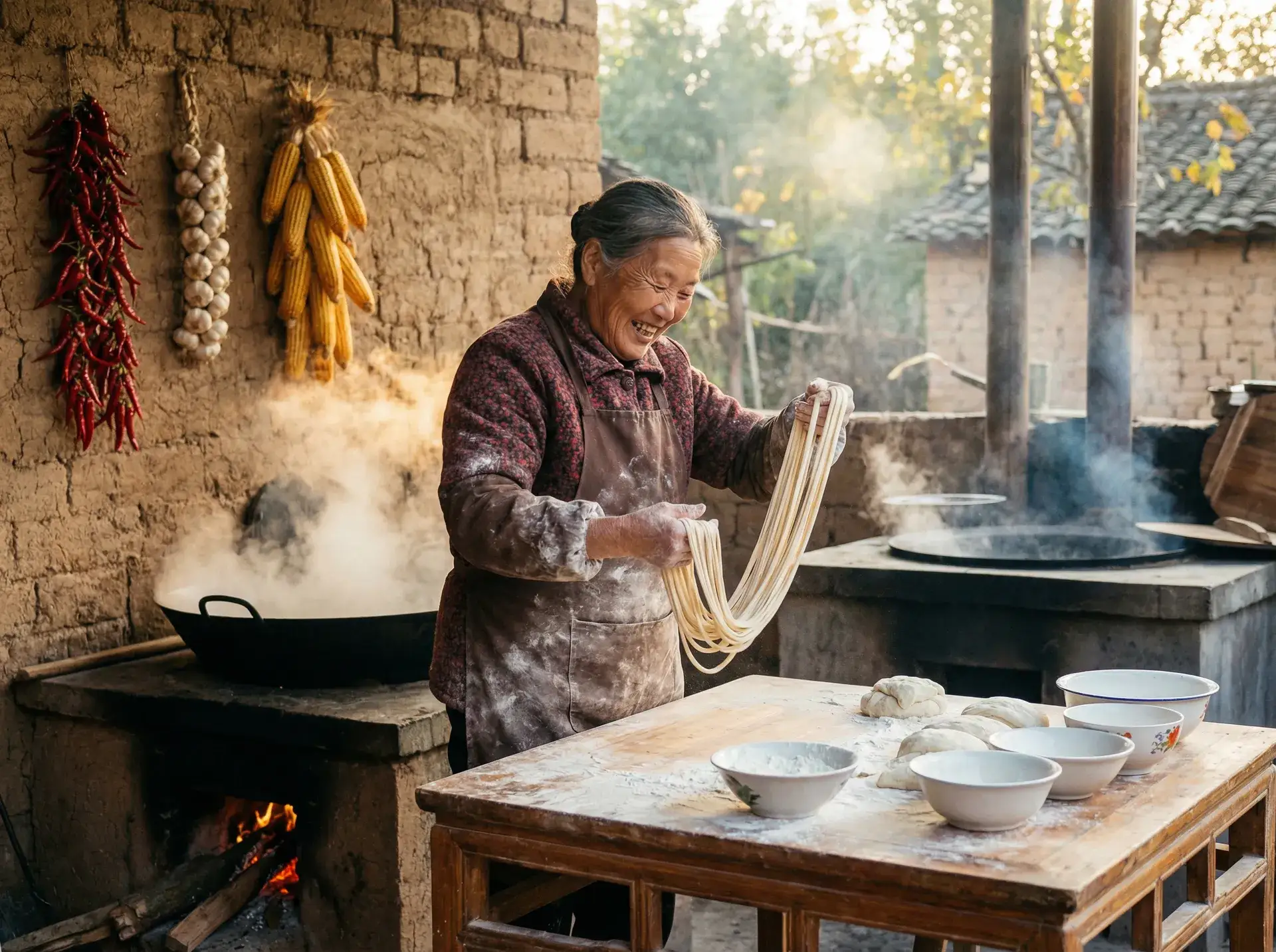 农家大嫂手擀面 - 琪琪色快播 乡村美食